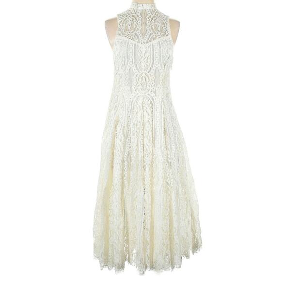 Free People Angel Rays White Midi Lace Dress - Picture 3 of 8